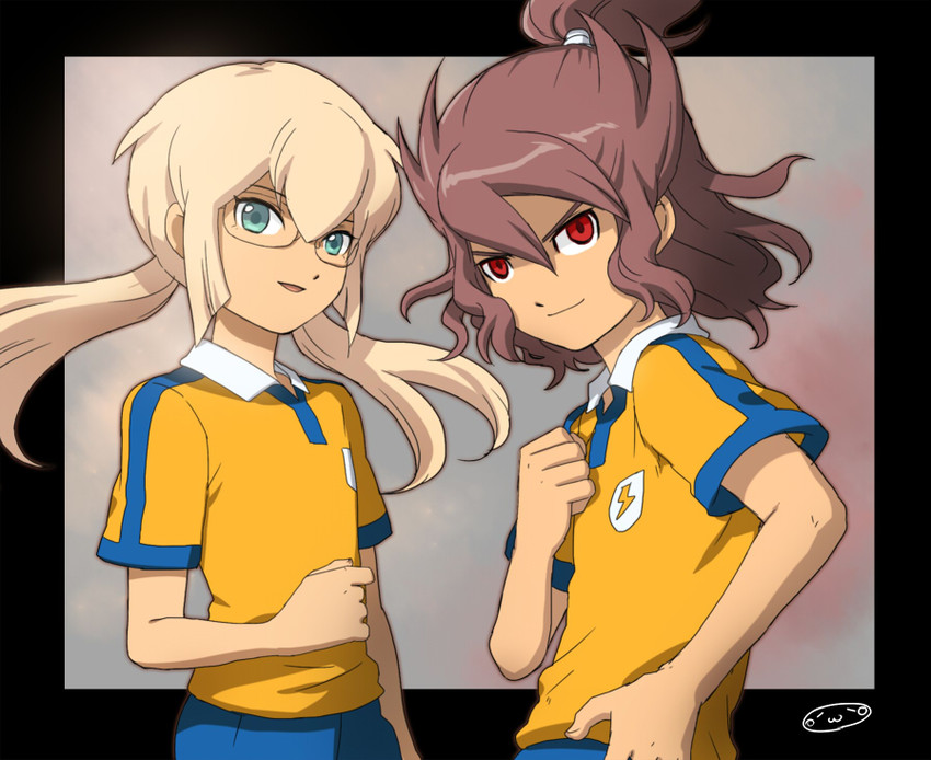 kirino ranmaru and shindou takuto (inazuma eleven and 2 more) drawn by mizuhara_aki