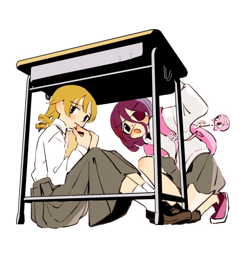 morikubo nono and hayasaka mirei (idolmaster and 1 more) drawn by iwashi_iwashimo