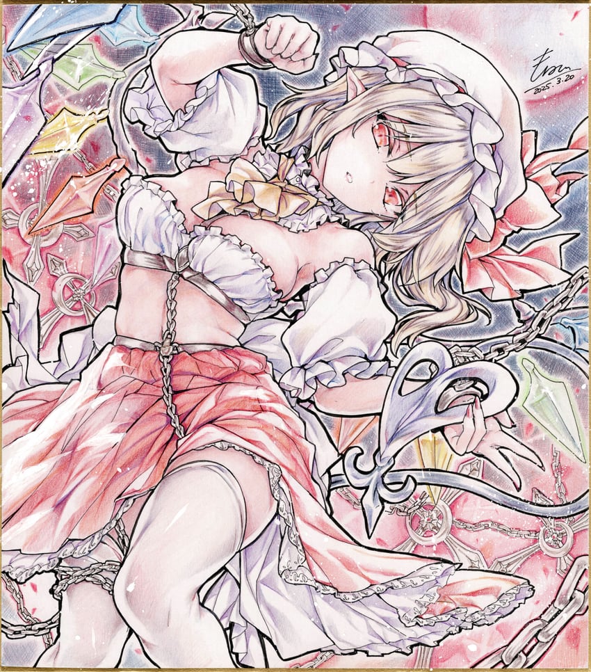 flandre scarlet (touhou) drawn by monety