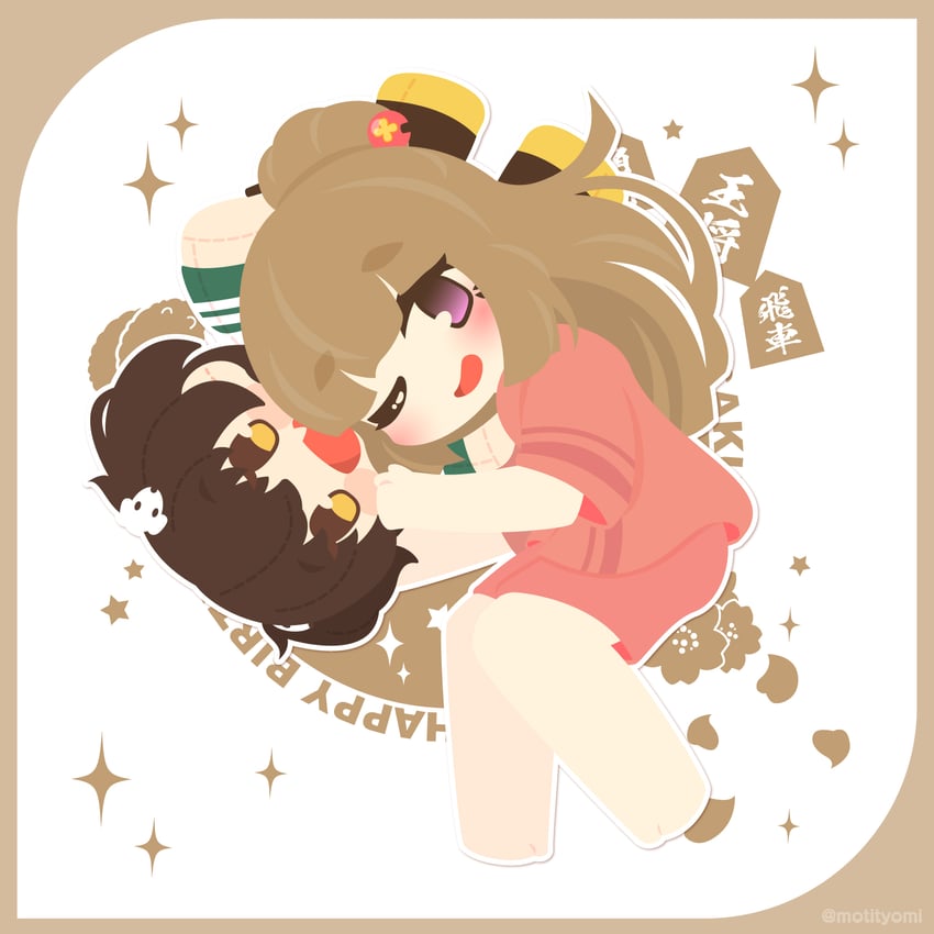 minami hinata and fujimiya sakura (battle girl high school) drawn by motyomi