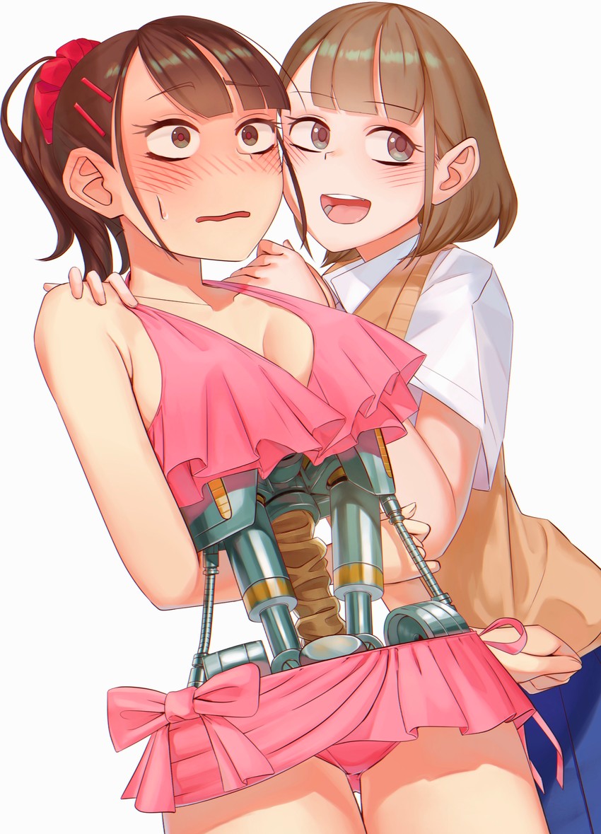mecha-jk and mecha-jk's friend (original) drawn by meikaa