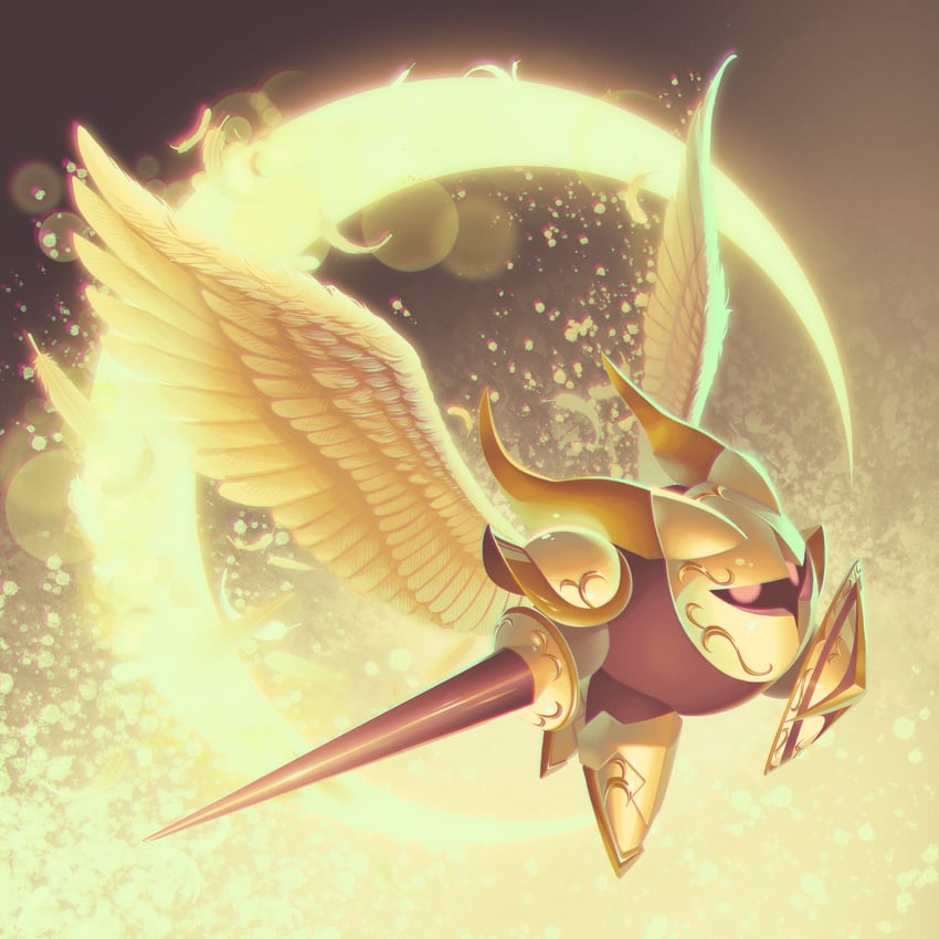 galacta knight (kirby and 1 more) drawn by 5health