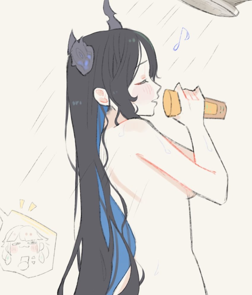 takanashi kiara and nerissa ravencroft (hololive and 1 more) drawn by senotori