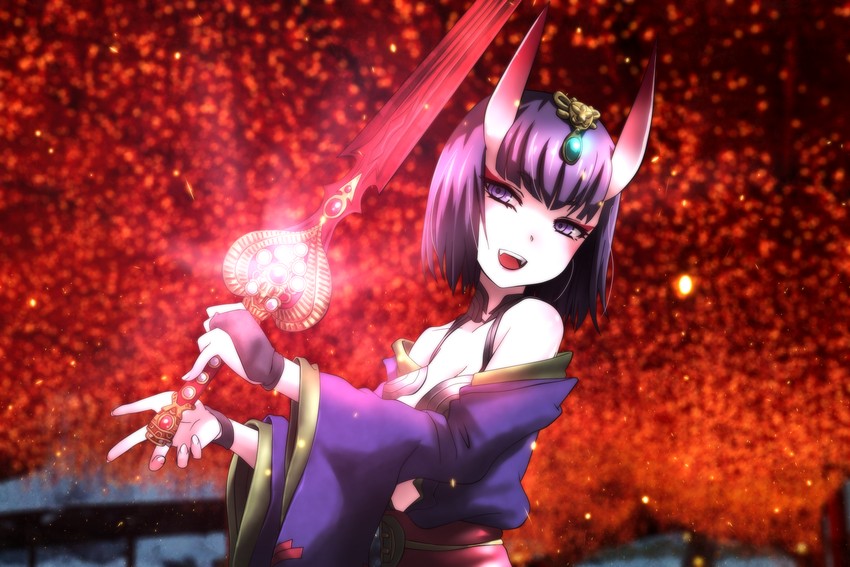 shuten douji, yuuki aoi, and qisha tianling (fate and 3 more) drawn by genya_(genya67)
