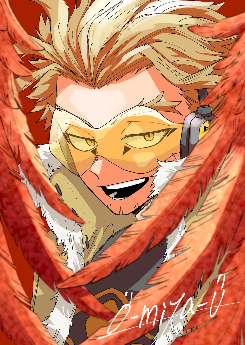 hawks (boku no hero academia) drawn by o-miya_(ohmiya_you)
