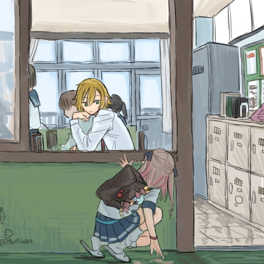 makaino ririmu and uzuki kou (nijisanji) drawn by koze_niire
