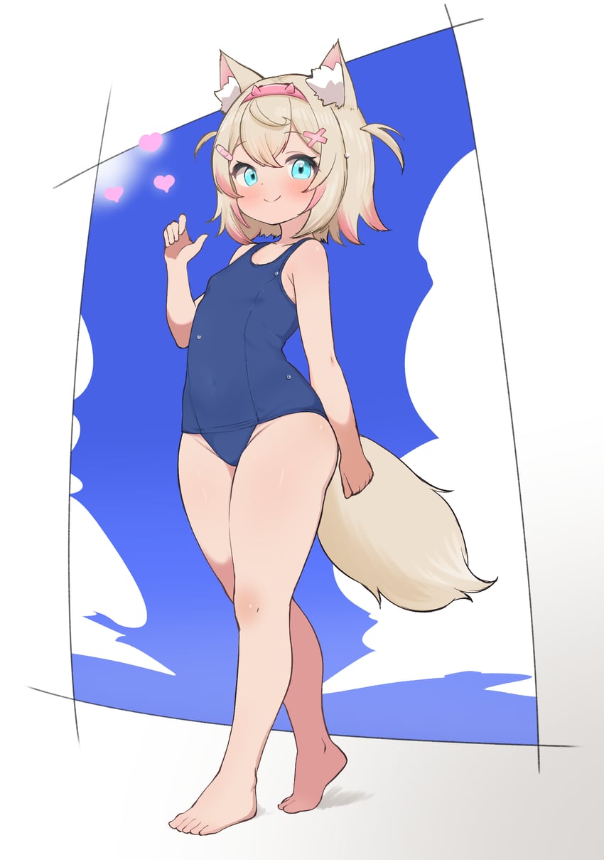 mococo abyssgard (hololive and 1 more) drawn by kani_bonara