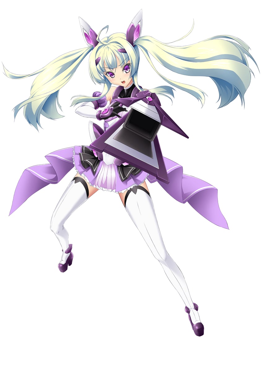 amakubo yuri and exs-tia flora (kouyoku senki exs-tia) drawn by funase36