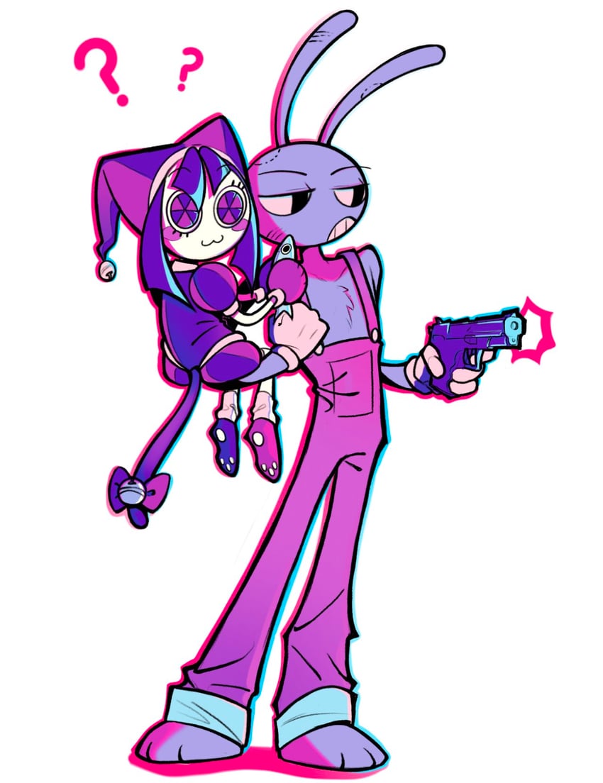 pomni and jax (the amazing digital circus) drawn by jaidenstar
