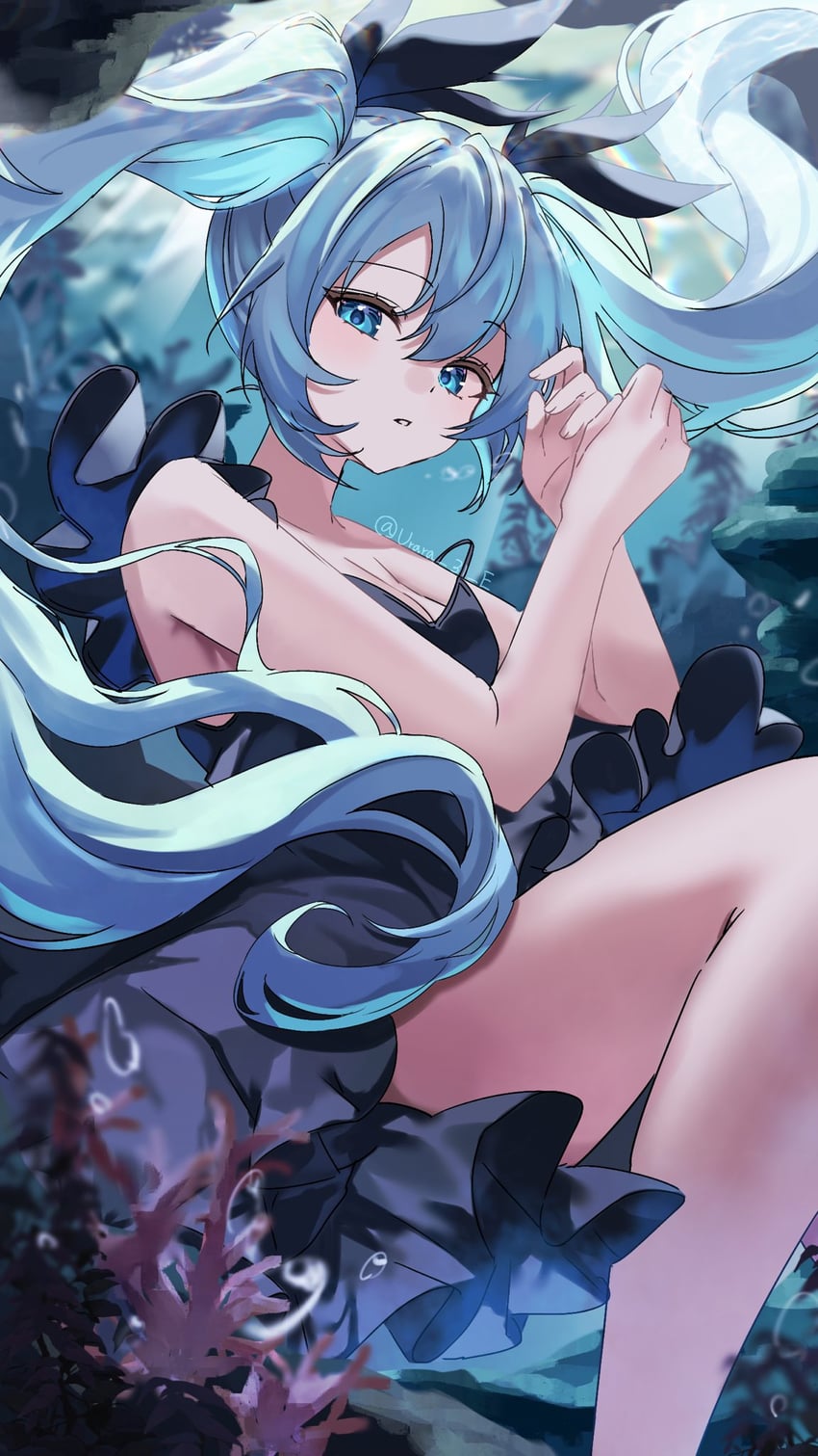 hatsune miku (vocaloid and 1 more) drawn by urara_31_e