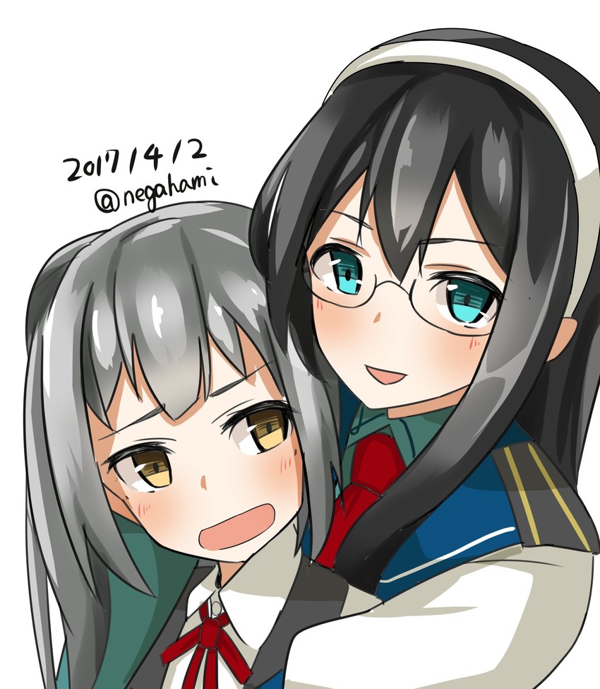 ooyodo, kasumi, kasumi kai ni, and ooyodo kai (kantai collection) drawn by negahami