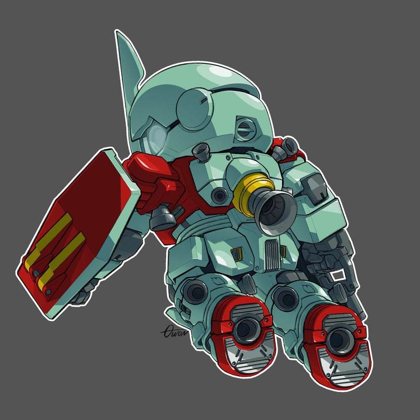 gm, zudah, and gm camouf (gundam and 2 more) drawn by toilobo