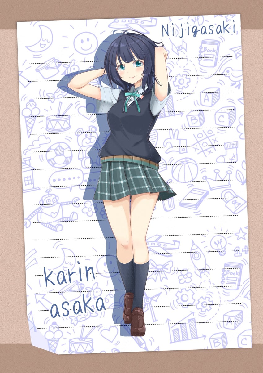 asaka karin (love live! and 1 more) drawn by matsurugi_tsukasa