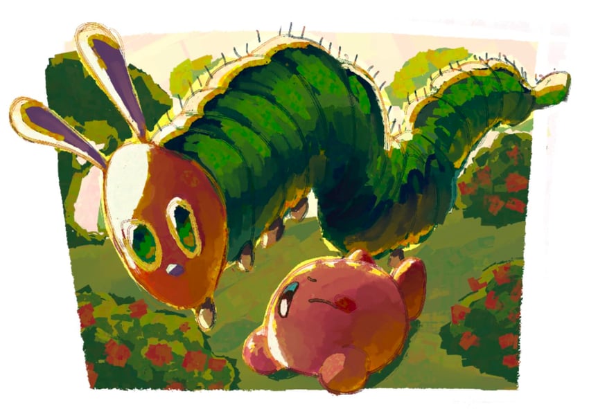 kirby and the very hungry caterpillar (kirby and 1 more) drawn by callum