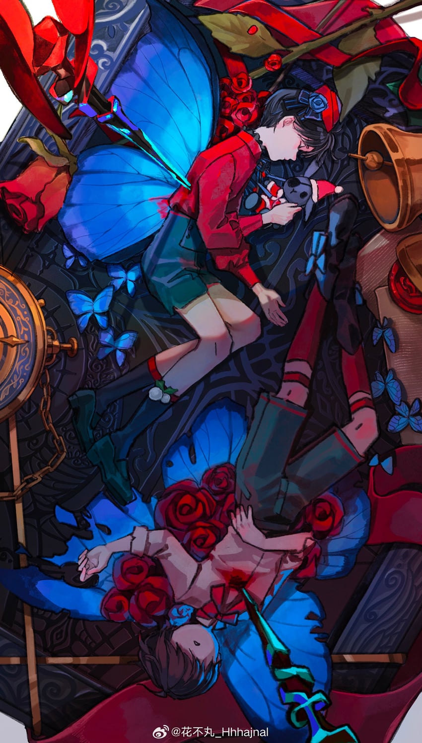 ciel phantomhive and ciel phantomhive's brother (kuroshitsuji) drawn by bluebluecathy