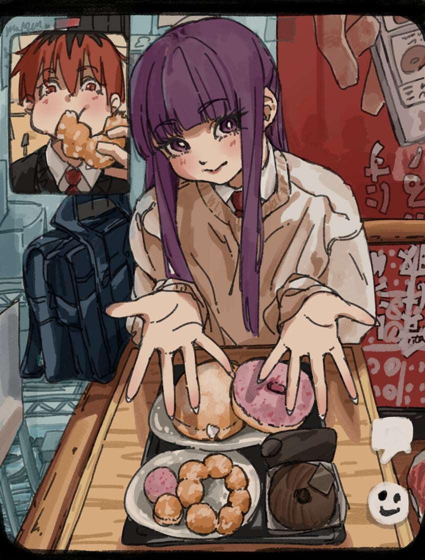 fern and stark (sousou no frieren) drawn by perutore