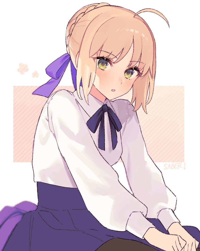 artoria pendragon and saber (fate and 2 more) drawn by uxco0