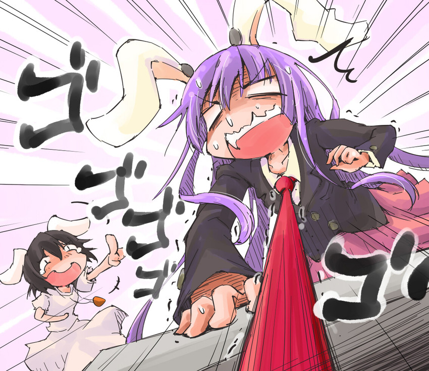 reisen udongein inaba and inaba tewi (touhou) drawn by shinapuu