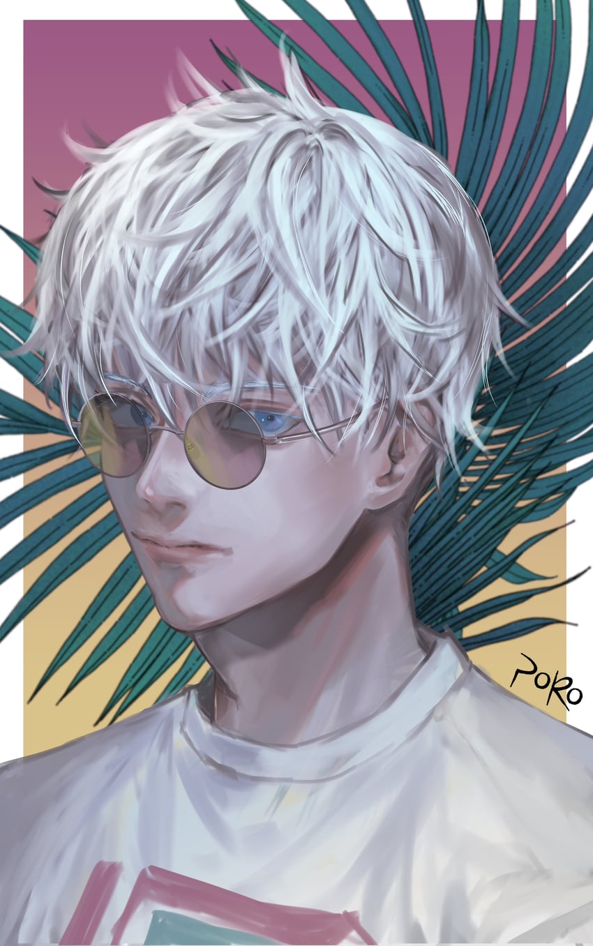 gojou satoru (jujutsu kaisen) drawn by rei_(poro06625649)