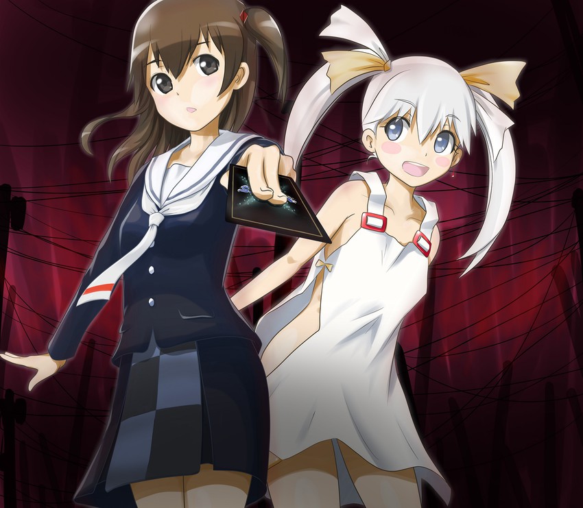 tama and kominato ruuko (wixoss and 1 more) drawn by ju_(old505)