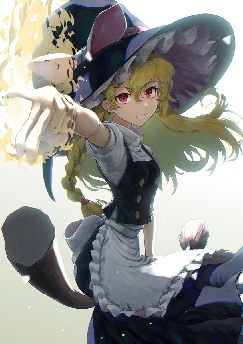 kirisame marisa (touhou and 1 more) drawn by harapan-kun