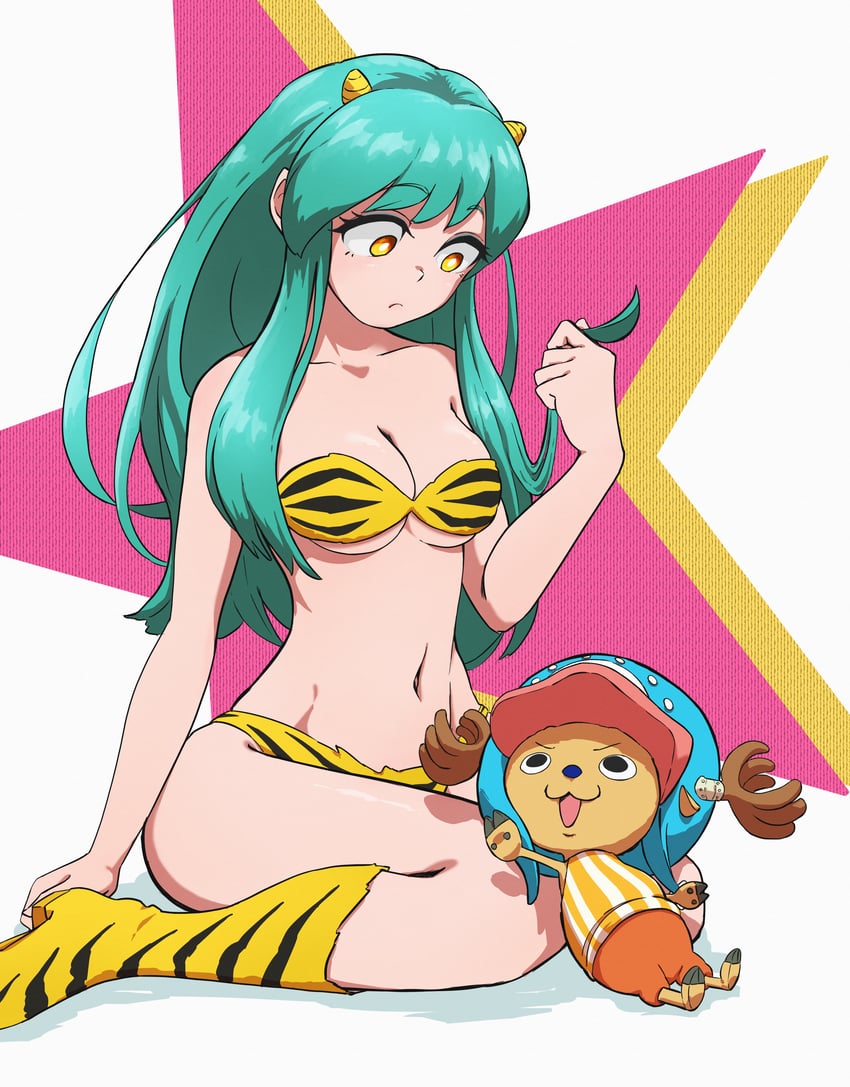 lum and tony tony chopper (one piece and 1 more) drawn by wolkat