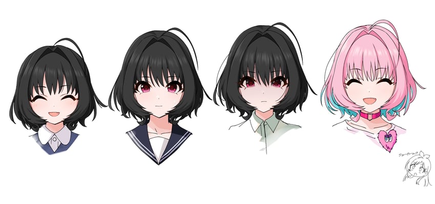 yumemi riamu and tsujino akari (idolmaster and 1 more) drawn by kakki_(kackie)