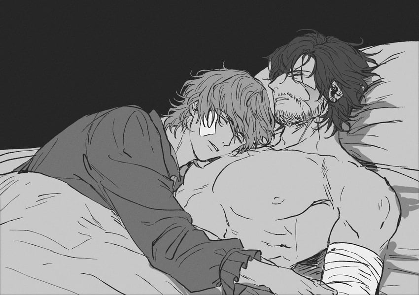 clive rosfield and joshua rosfield (final fantasy and 1 more) drawn by riri0114