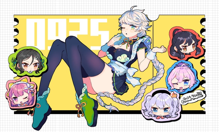 kashima, aoba, unryuu, yahagi, kamikaze, and 1 more (kantai collection) drawn by eto_(etonomemo1008)