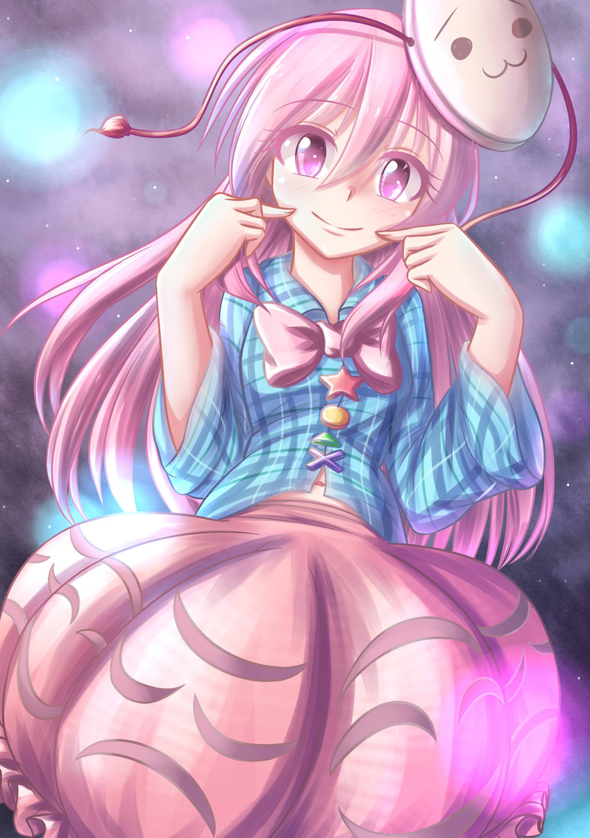 hata no kokoro (touhou) drawn by dior-zi
