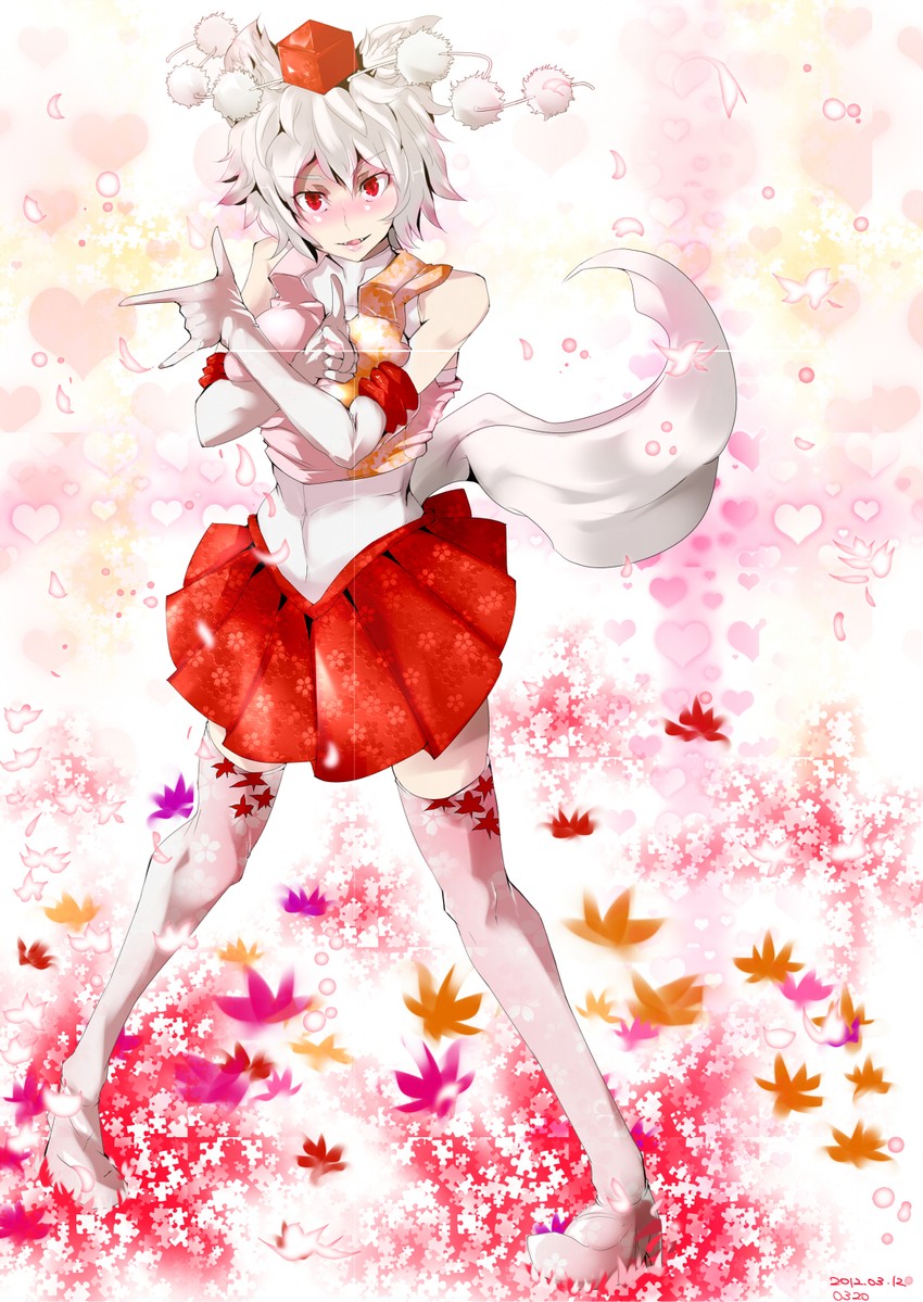 inubashiri momiji (touhou and 1 more) drawn by nyuu_(manekin-eko)