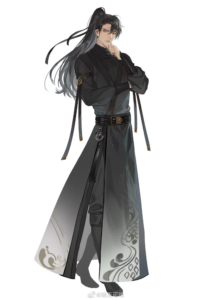 mo ran (erha he ta de bai mao shizun) drawn by haiwu_kehai
