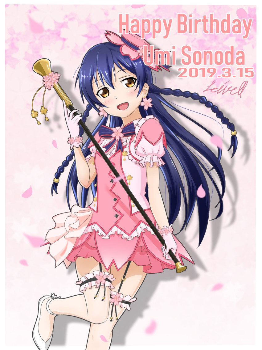 sonoda umi (love live! and 2 more) drawn by leivell