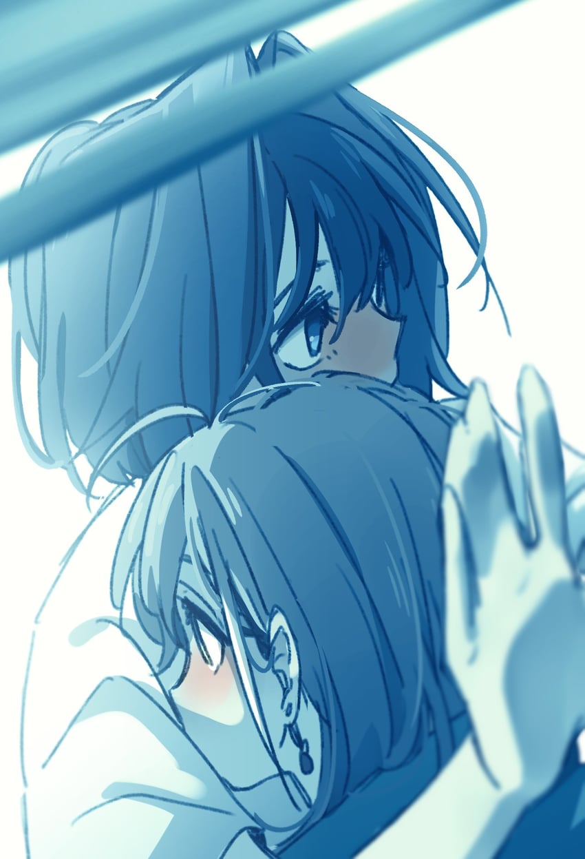 ouro kronii and nanashi mumei (hololive and 1 more) drawn by anco_(platanity)