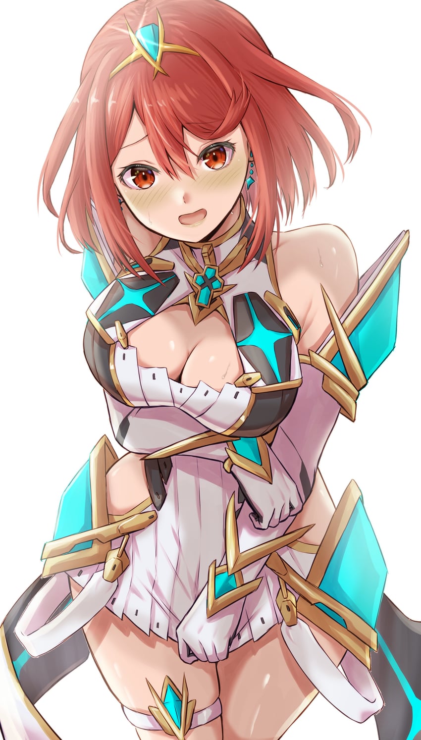 pyra and mythra (xenoblade chronicles and 1 more) drawn by kenichiart