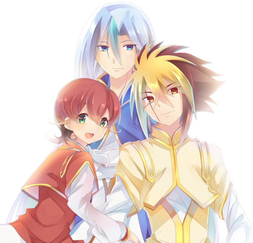 iv, iii, and v (yu-gi-oh! and 1 more) drawn by rento_(rukeai)