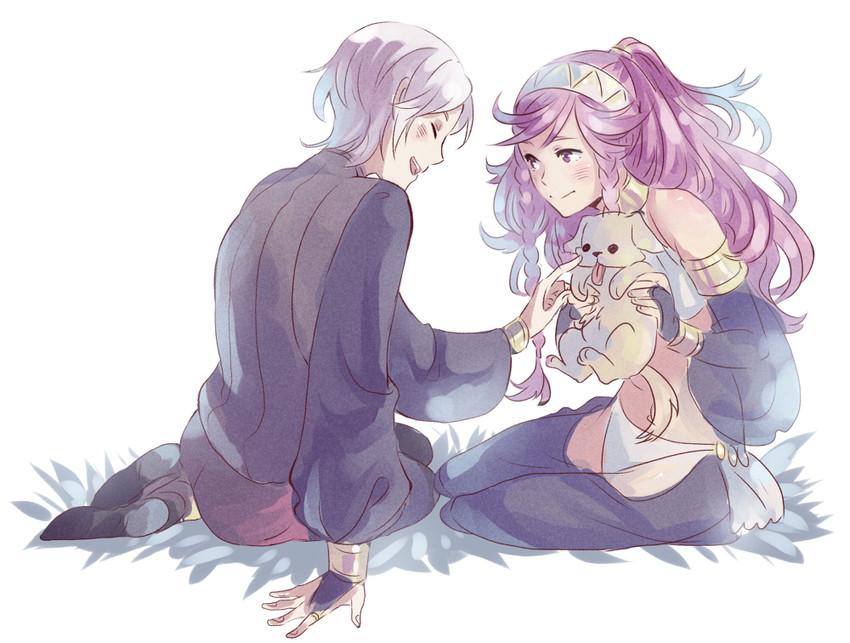 olivia and henry (fire emblem and 1 more) drawn by miyuli