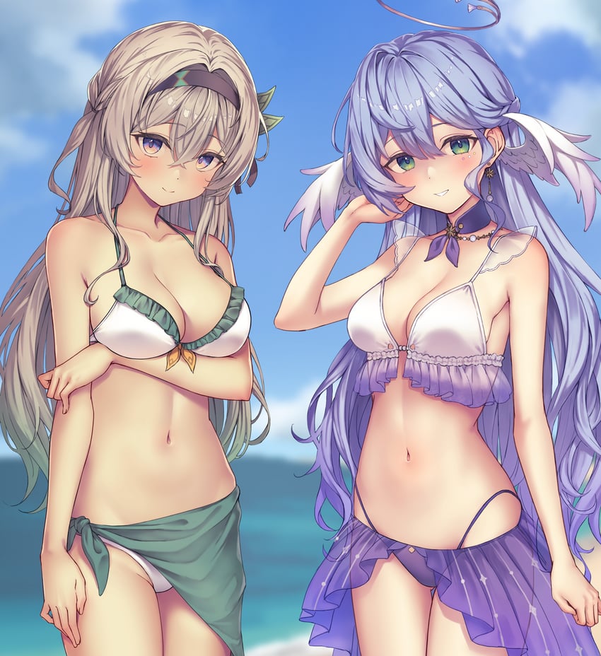 firefly and robin (honkai and 1 more) drawn by ryuudog