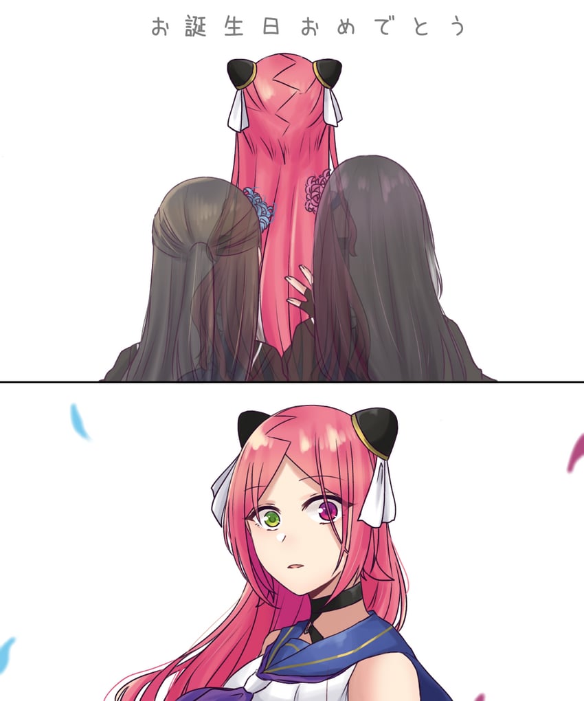 shiba tomoshibi, jin no hana, and shin no hana (assault lily) drawn by nigari_(ngari_0115)