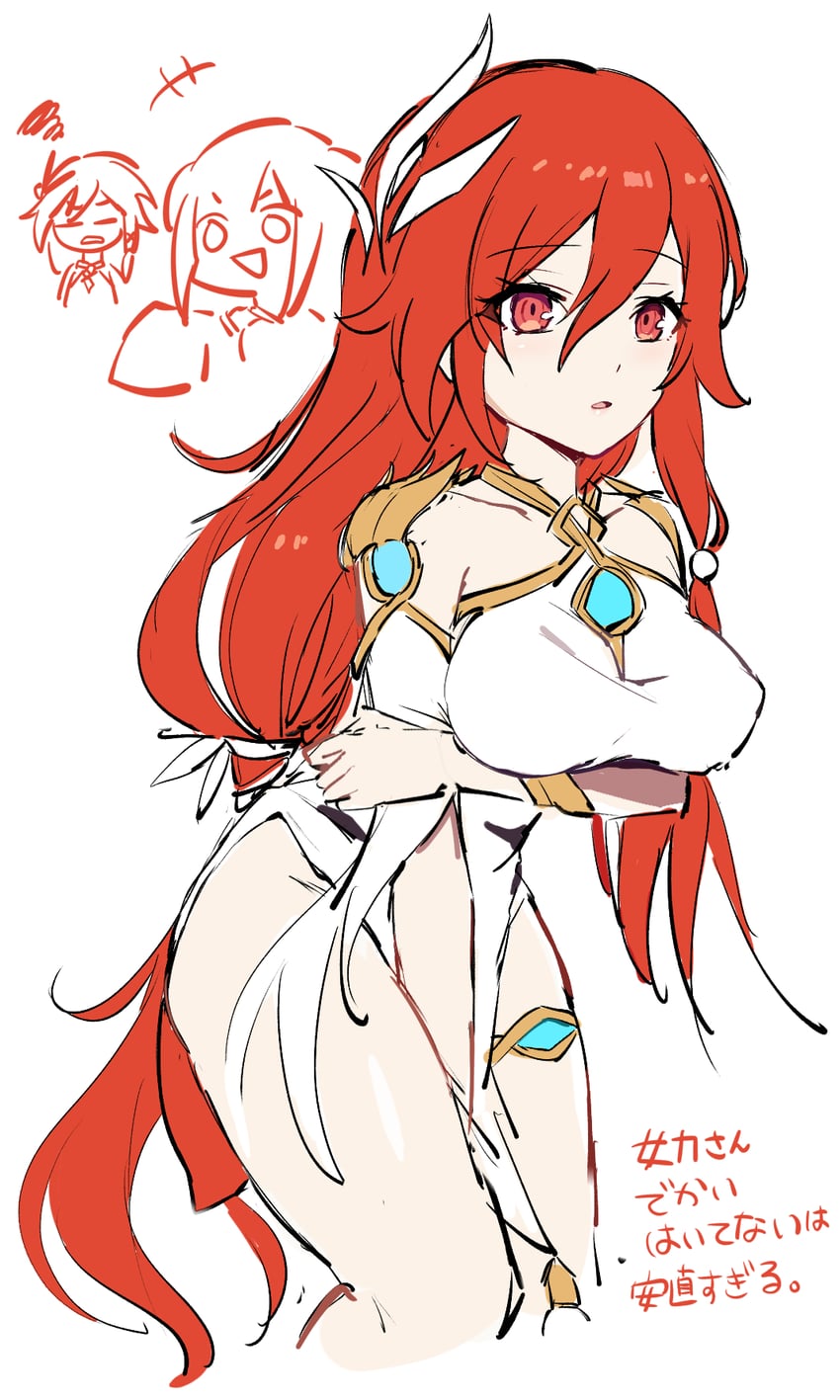 fu hua, nuwa, and jingwei (honkai and 1 more) drawn by macaroni_0101