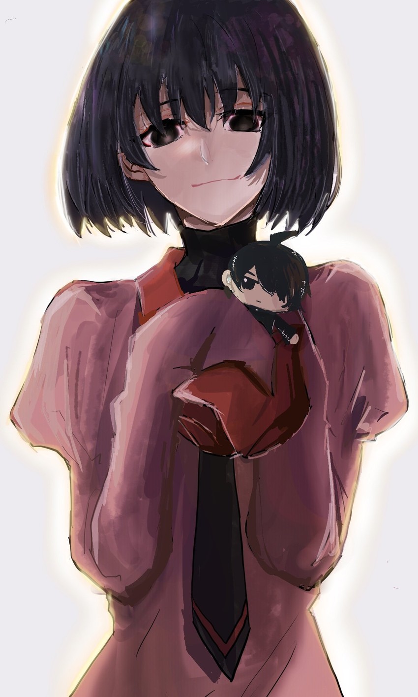 araragi koyomi and oshino ougi (monogatari and 1 more) drawn by valhalla0707