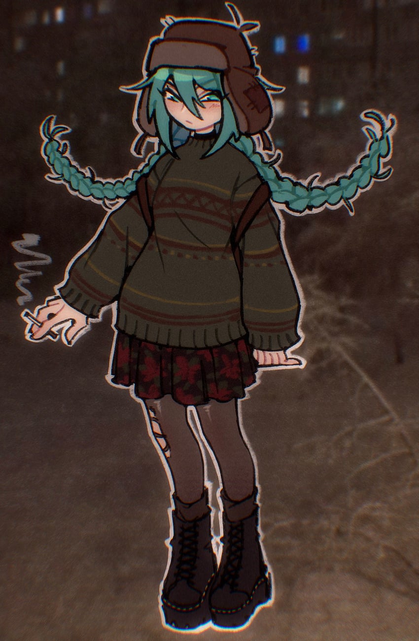 hatsune miku and russian miku (vocaloid) drawn by wheres_inga