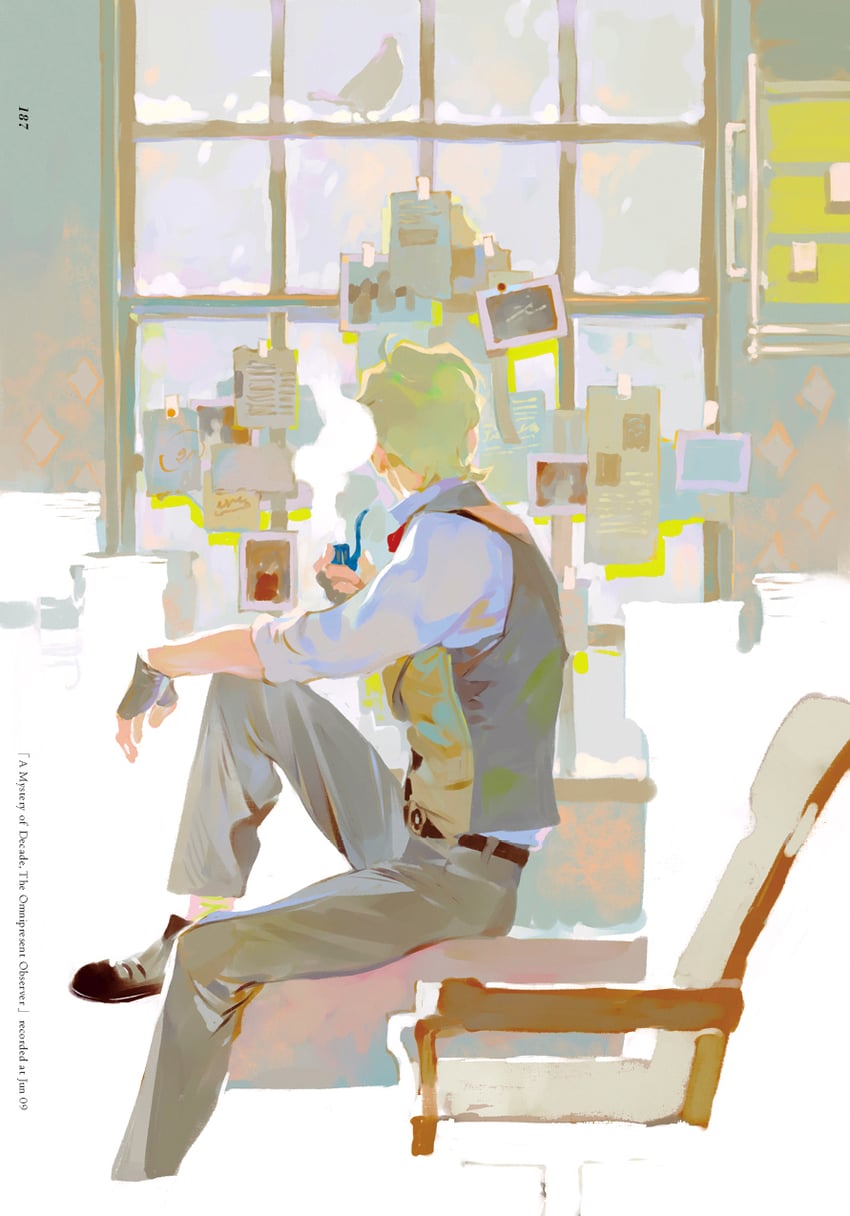 herlock sholmes (ace attorney and 1 more) drawn by rei_(sanbonzakura)