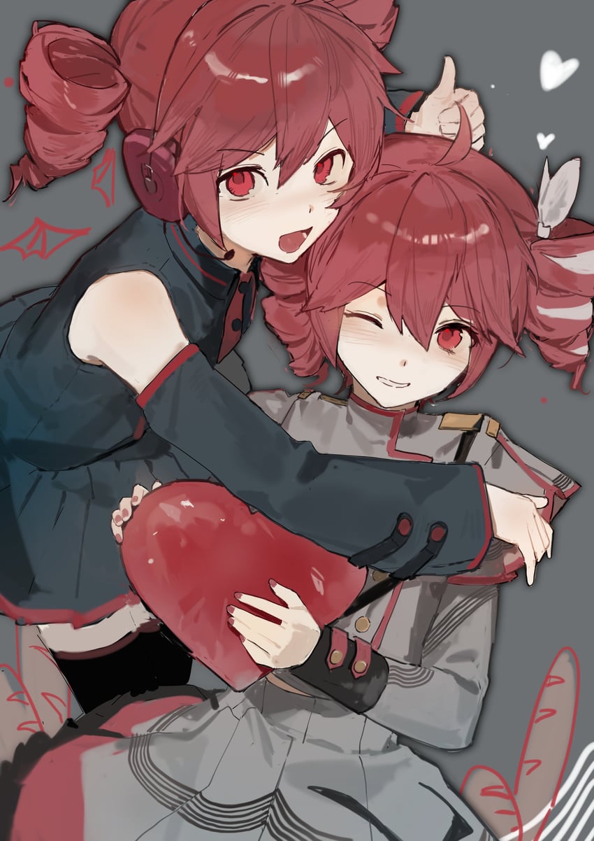 kasane teto (utau and 1 more) drawn by xi_wu