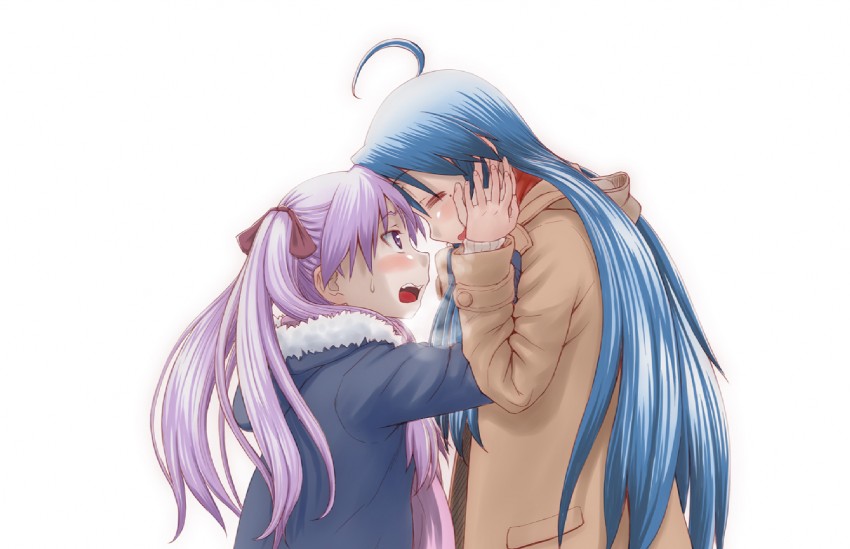 hiiragi kagami and izumi konata (lucky star) drawn by minazuki_tsuyuha