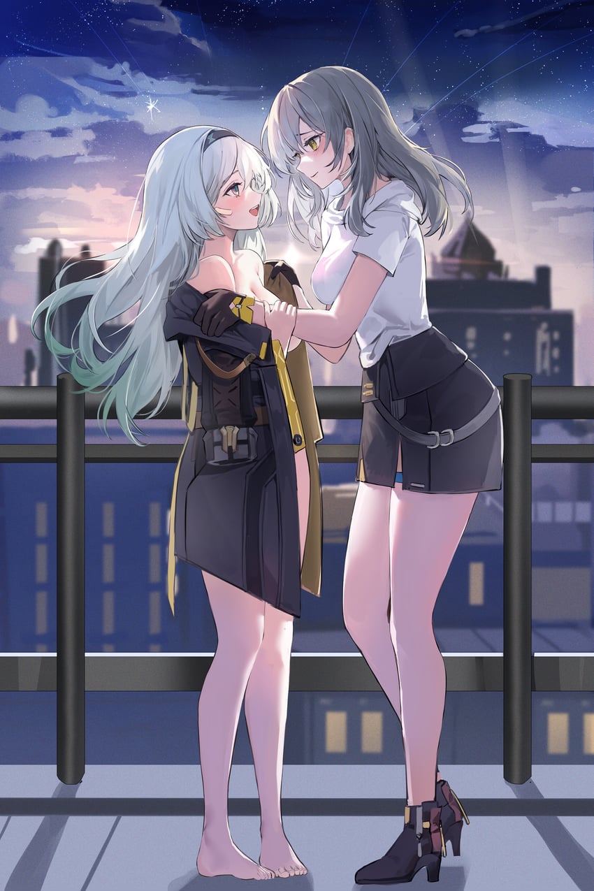 trailblazer, firefly, and stelle (honkai and 1 more) drawn by lillly
