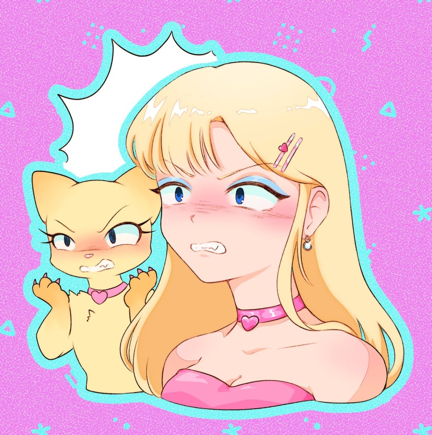 lps cat 339 and brooke hayes (littlest pet shop and 1 more) drawn by mousse_mouse