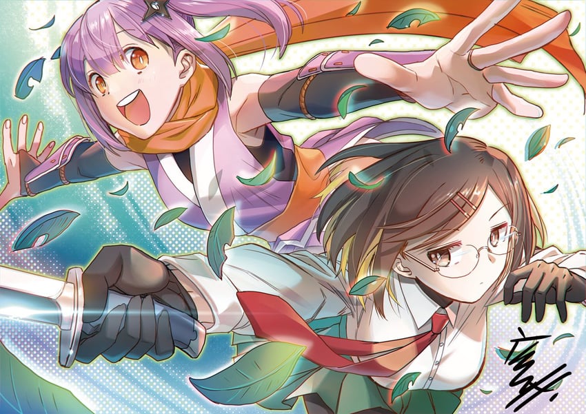 kusagakure satoko and koga konoha (ninja to koroshiya no futarigurashi) drawn by hiroe_rei