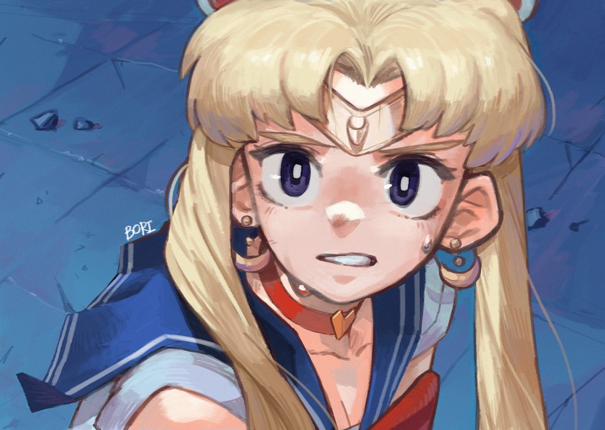 tsukino usagi and sailor moon (bishoujo senshi sailor moon and 1 more) drawn by boridongja