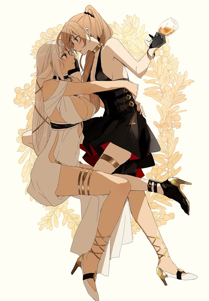 jean bart and massachusetts (azur lane) drawn by amazuki_jou